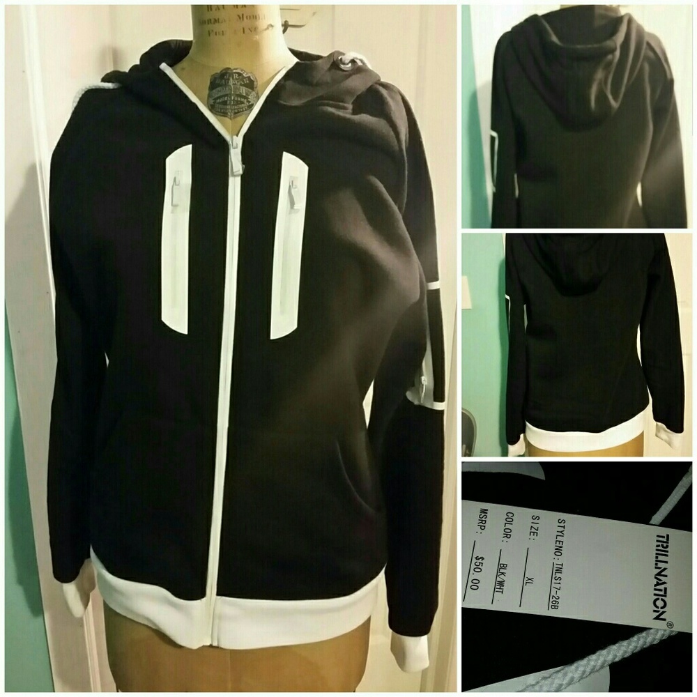 Trill nation men's xl Moto jacket NWT $50